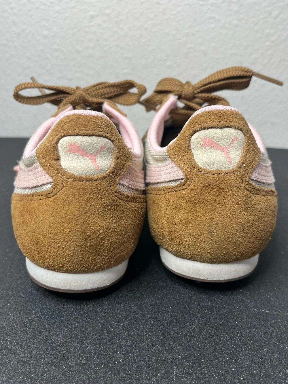 Y2K Puma Brown & Pink Suede 5000m Running Sneaker Low Profile Sporty - Picture 5 of 10
